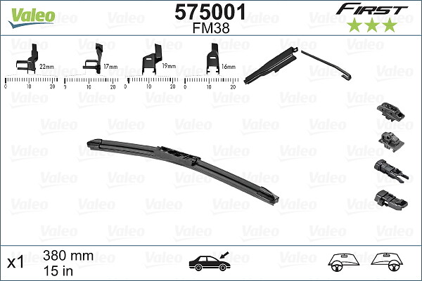Spazzola tergi - 575001 VALEO